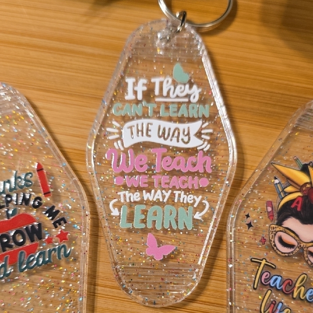 Colorful Teacher Keychains Set - Picture 3 of 4